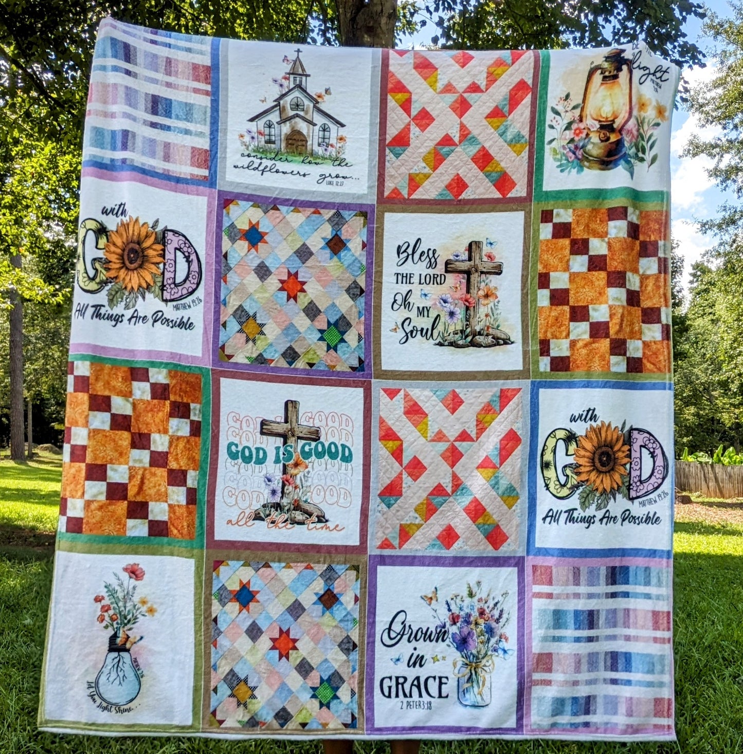 Quilt-Inspired Patchwork Prayer Blanket