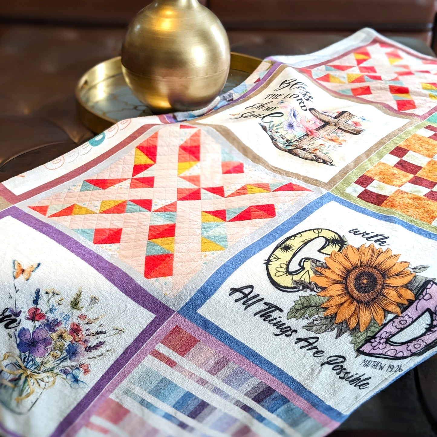 Quilt-Inspired Patchwork Prayer Blanket